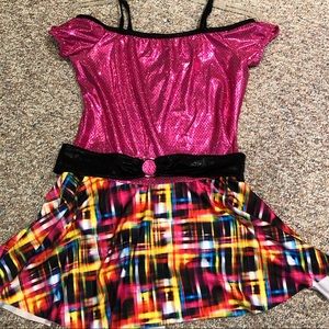 Pink dance costume dress